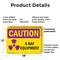 Signmission Radiation & Laser Sign, 12 in H x 18 in W, Plastic, Rectangle OS-2PACK-CR-P-1218-L-10198 - alternate 7